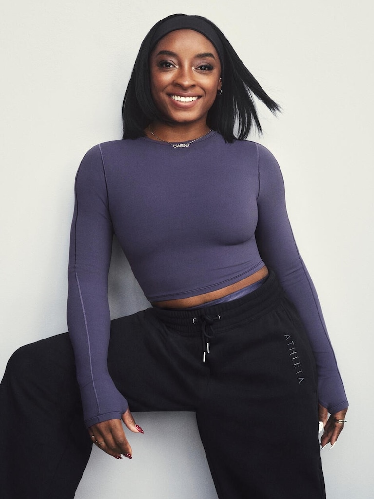 Simone Biles Forever Fleece Mid Rise Barrel Pant