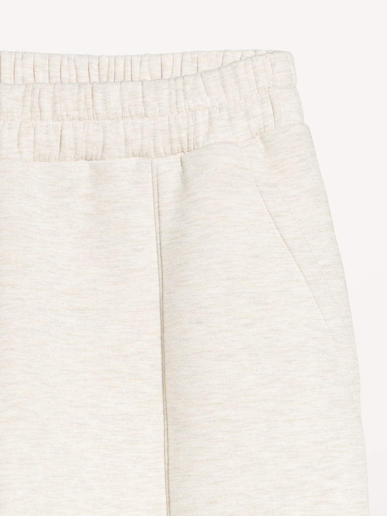 High-Waisted Bounce Fleece Wide-Leg Sweatpants
