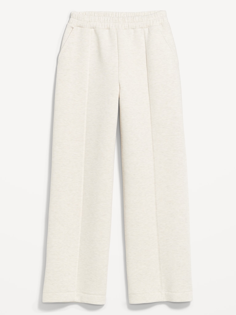 High-Waisted Bounce Fleece Wide-Leg Sweatpants