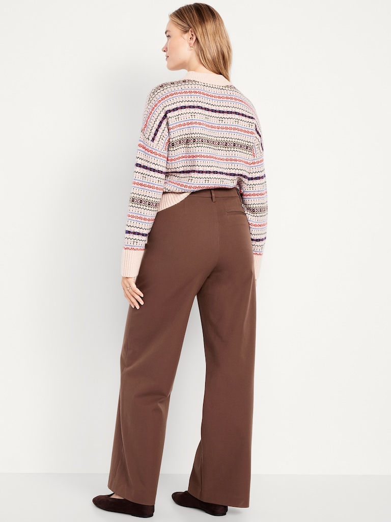 High-Waisted Pixie Super Wide-Leg Pants