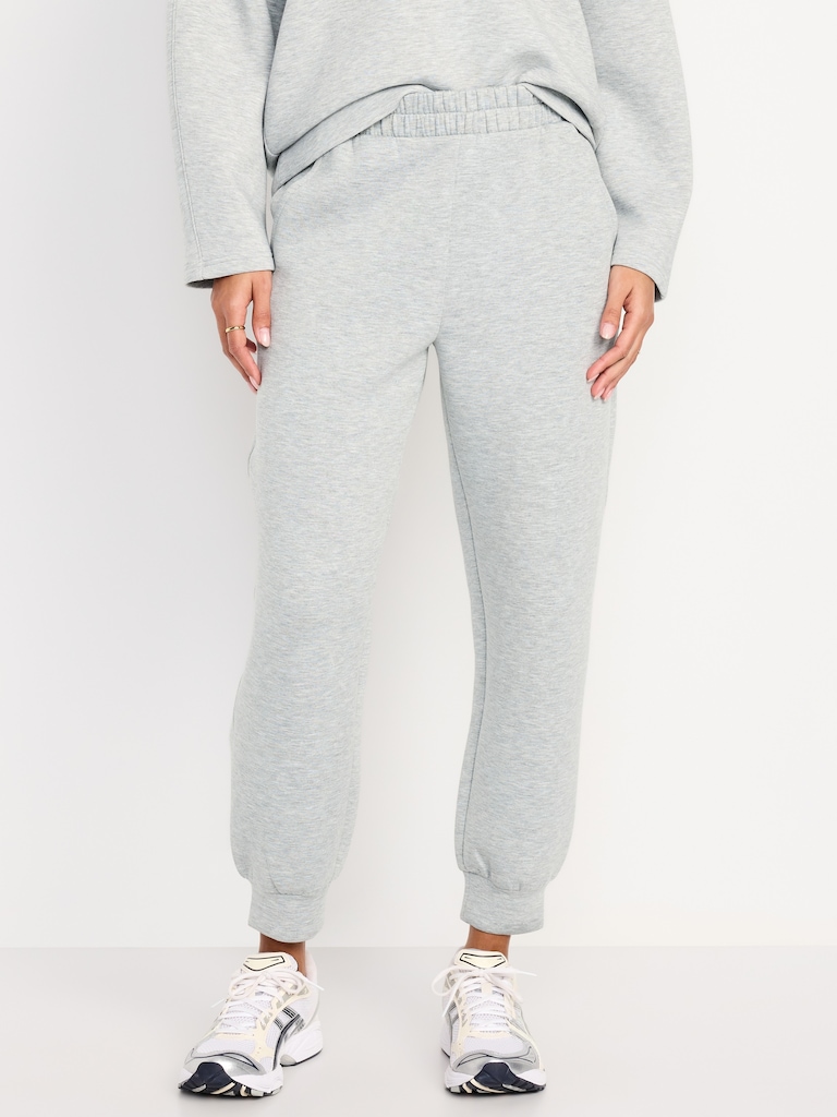 High-Waisted Bounce Fleece Jogger Sweatpants