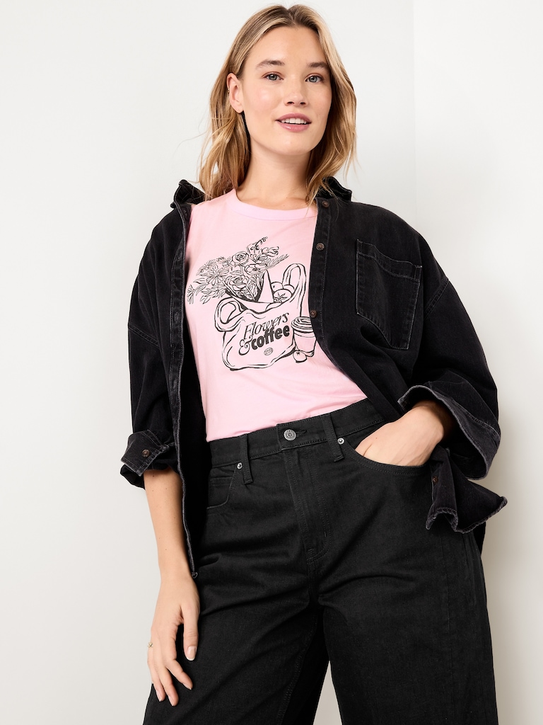 EveryWear Crew-Neck Graphic T-Shirt