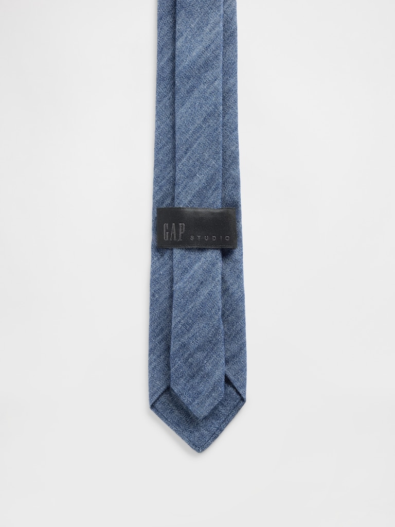 GapStudio Chambray Skinny Tie