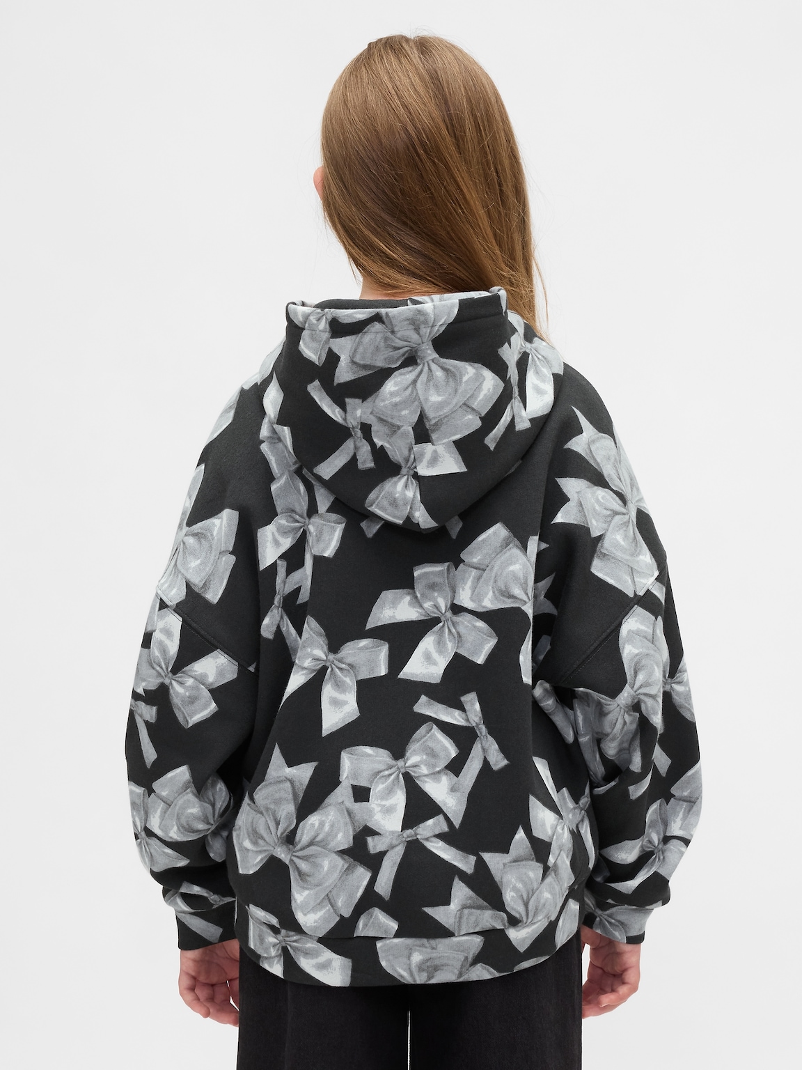 Kids Oversized Bow Hoodie
