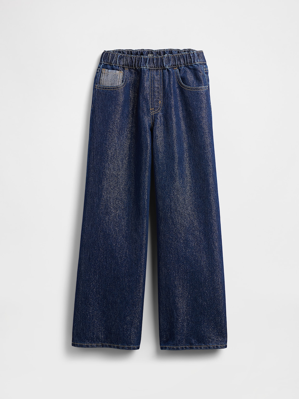 Kids Low Rise Baggy Metallic Jeans