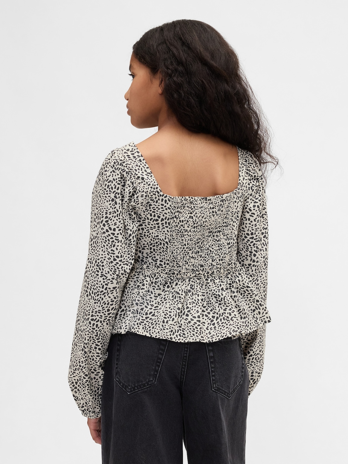 Kids Poplin Peplum Top