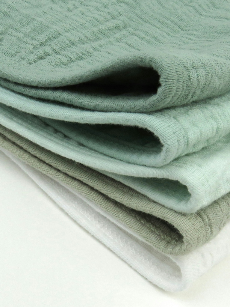 Honest Baby Clothing 5 Pack Organic Cotton Multi Layer Woven Burp Cloths