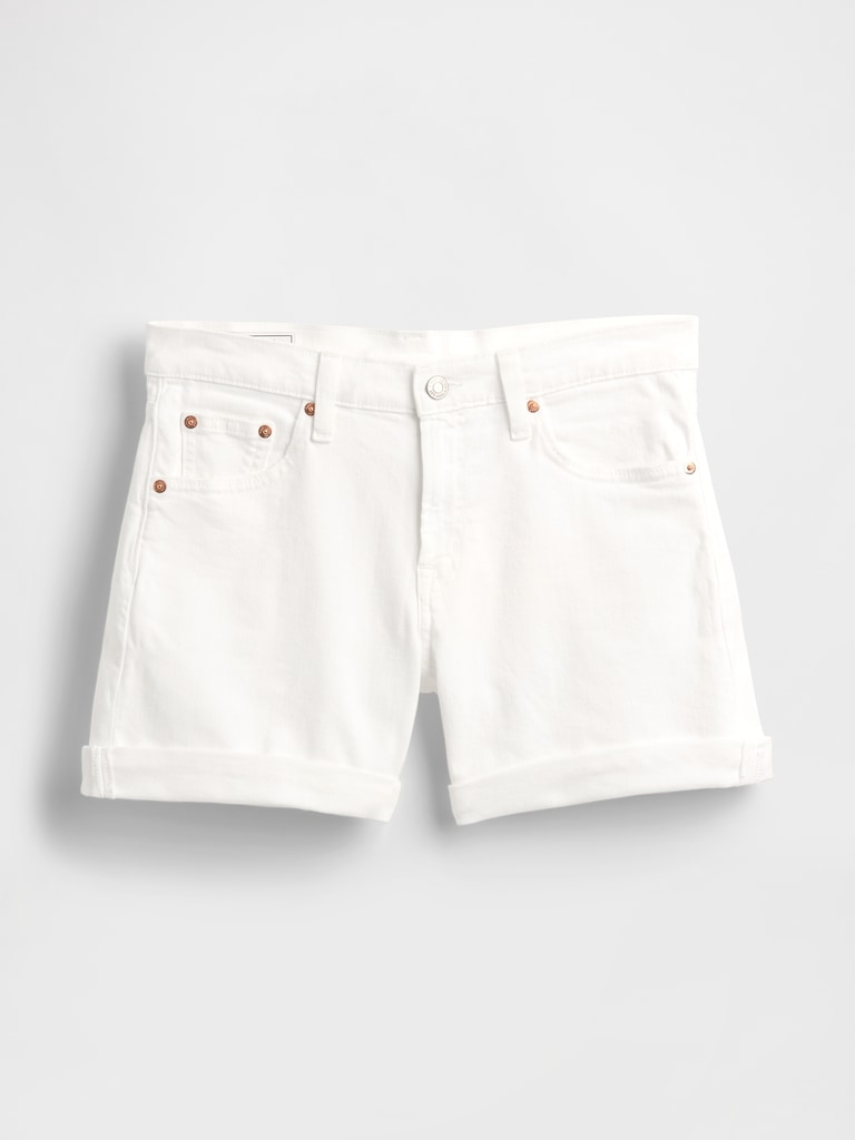 5" Mid Rise Girlfriend Shorts