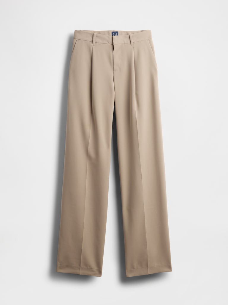 365 Low Rise Pleated Wide-Leg Trousers