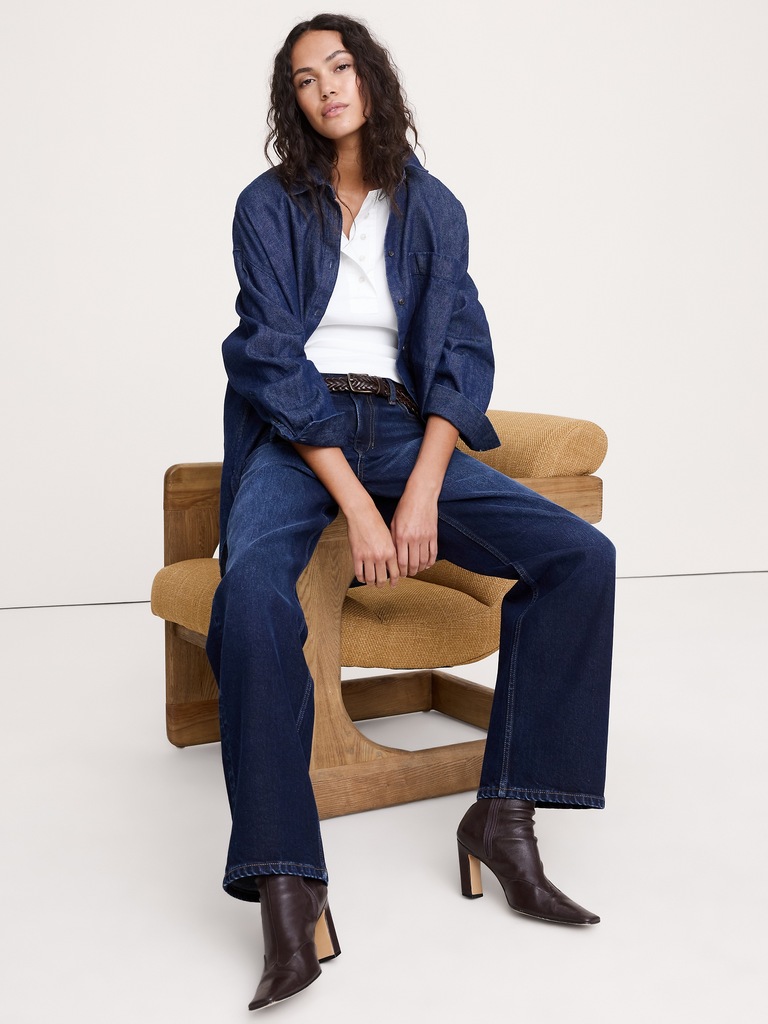 Ribbed Henley T-Shirt