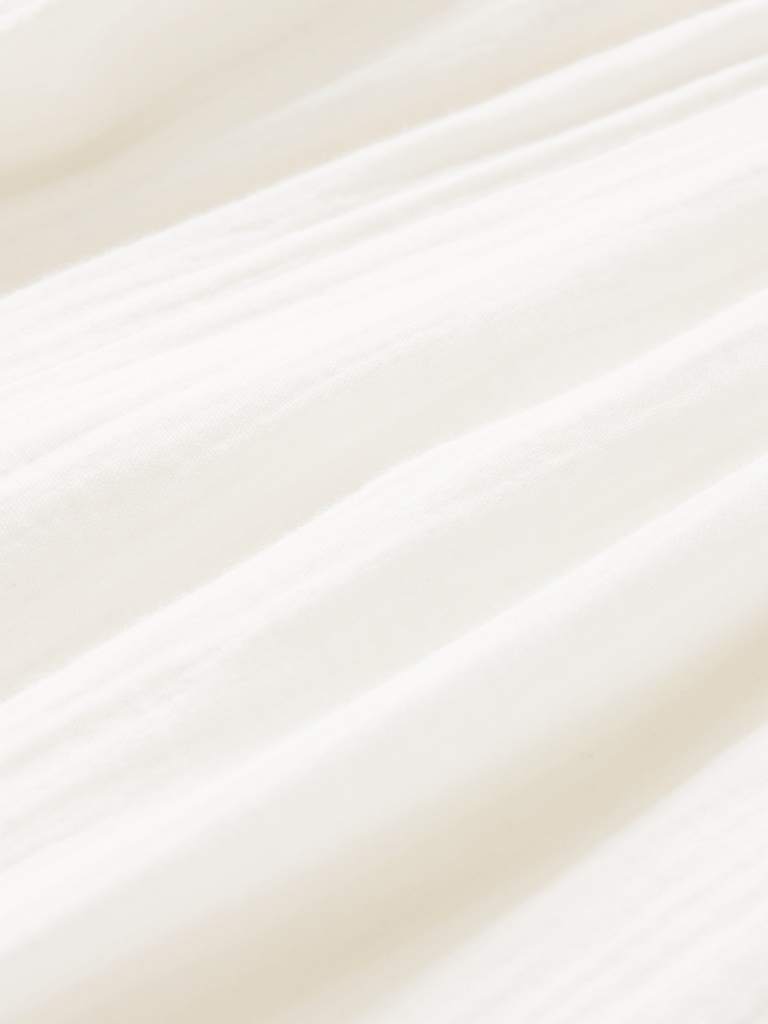 Cotton Gauze Mixed Media Maxi Dress