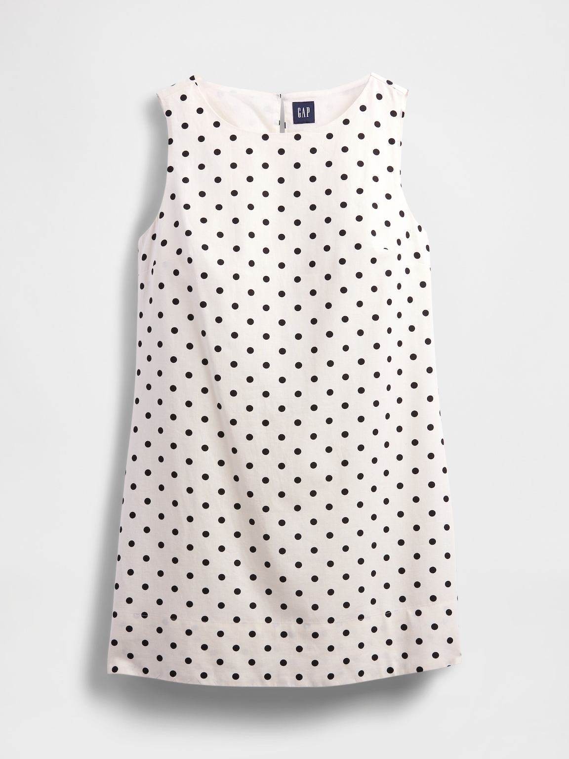 Linen-Blend Mini Shift Dress