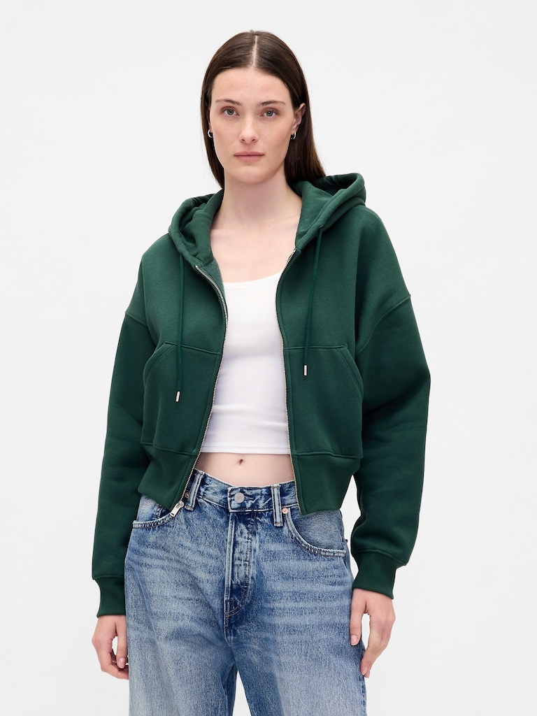 VintageSoft Full-Zip Wedge Hoodie