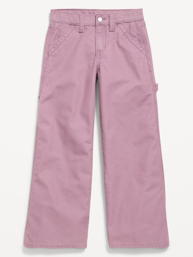 Super Baggy Wide-Leg Carpenter Pants for Girls