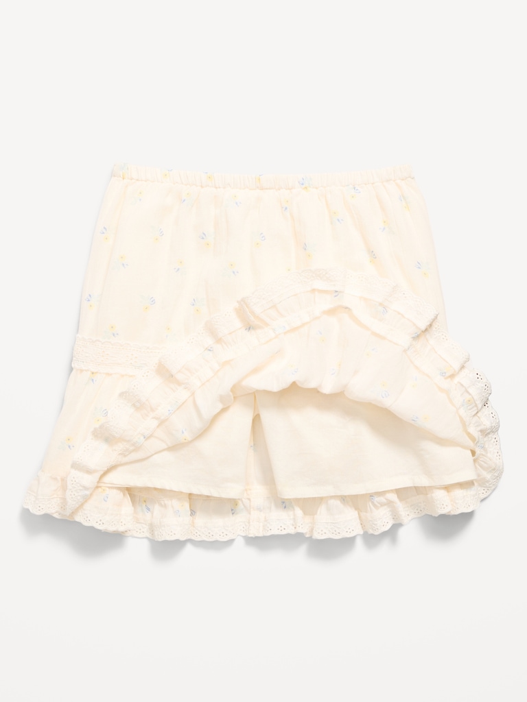 Crinkle Gauze Skort for Girls