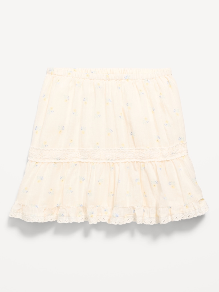 Crinkle Gauze Skort for Girls