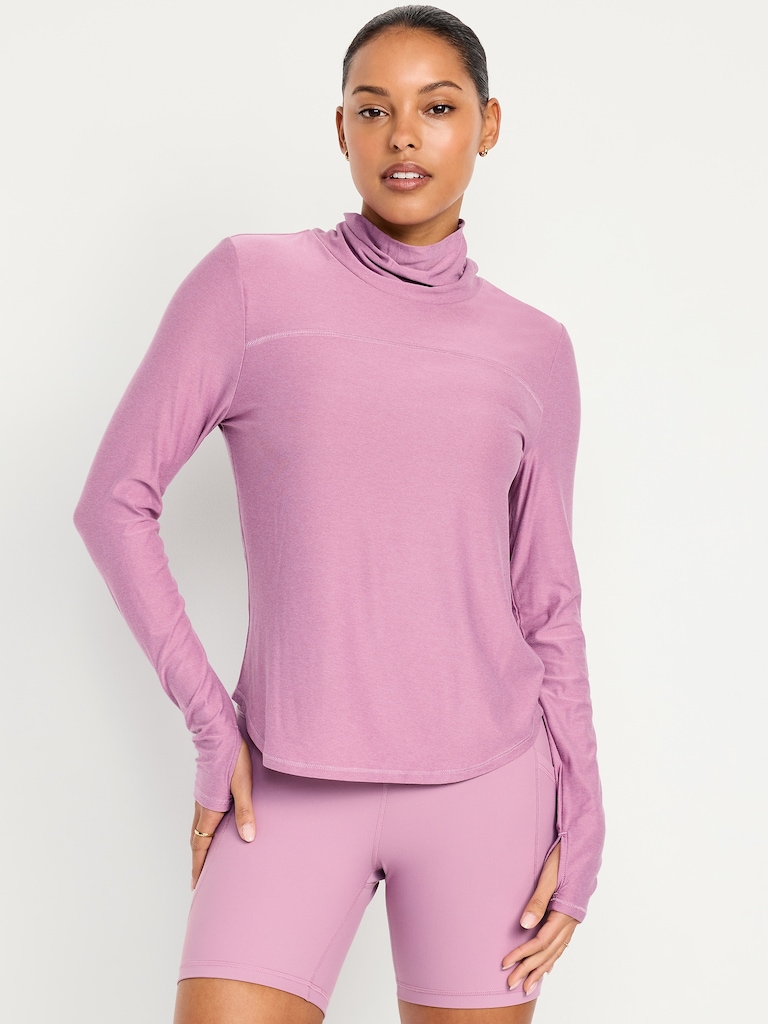CloudMotion Funnel Neck Top