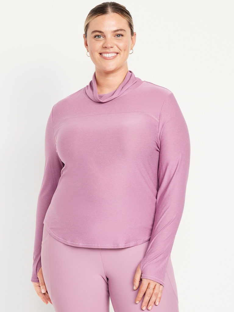 CloudMotion Funnel Neck Top