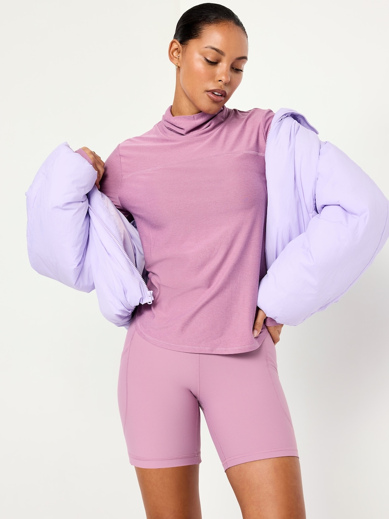 CloudMotion Funnel Neck Top