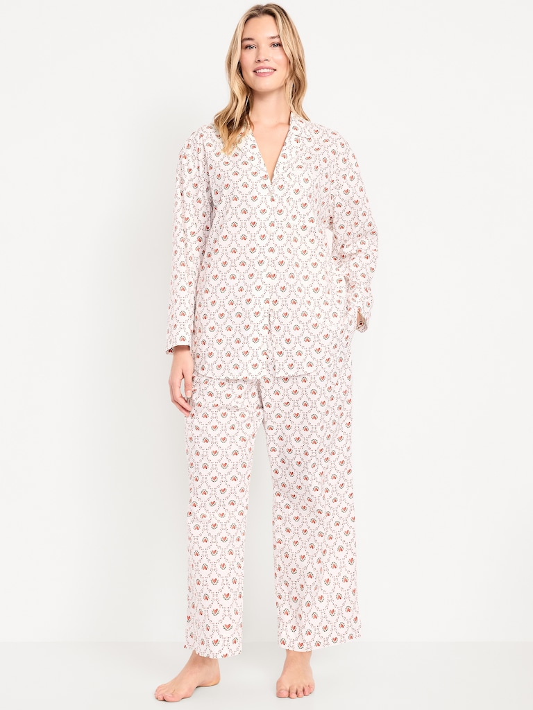 Poplin Pajama Pant Set