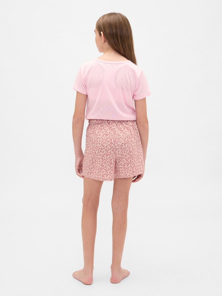 Kids Recycled Flannel PJ Boxer Shorts