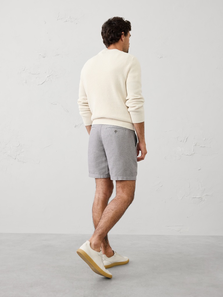 Slim-Fit 7" Linen-Blend Short