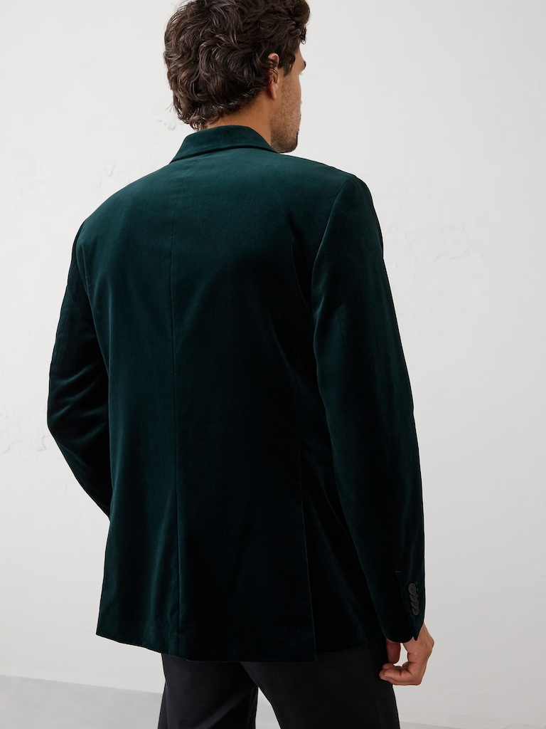 Tailored-Fit Velvet Jacket