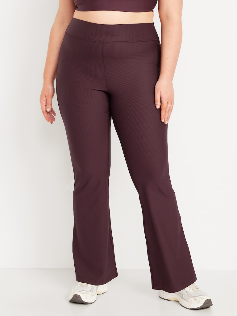 Extra High-Waisted PowerSoft Rib Flare Leggings