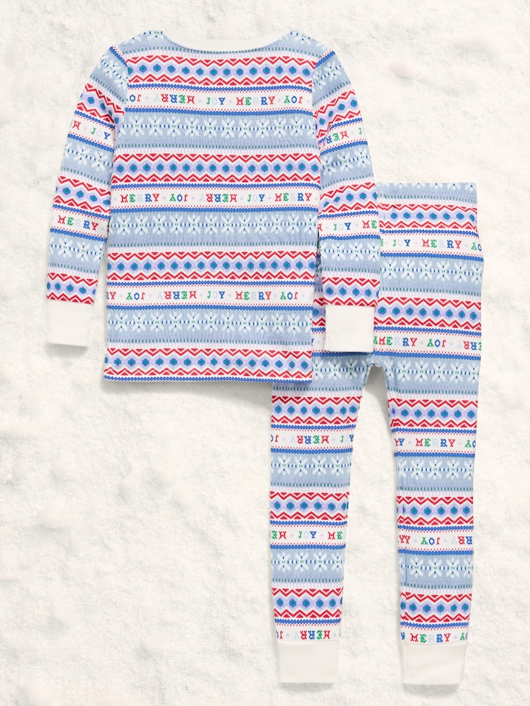 Printed Snug-Fit Pajama Set for Toddler & Baby