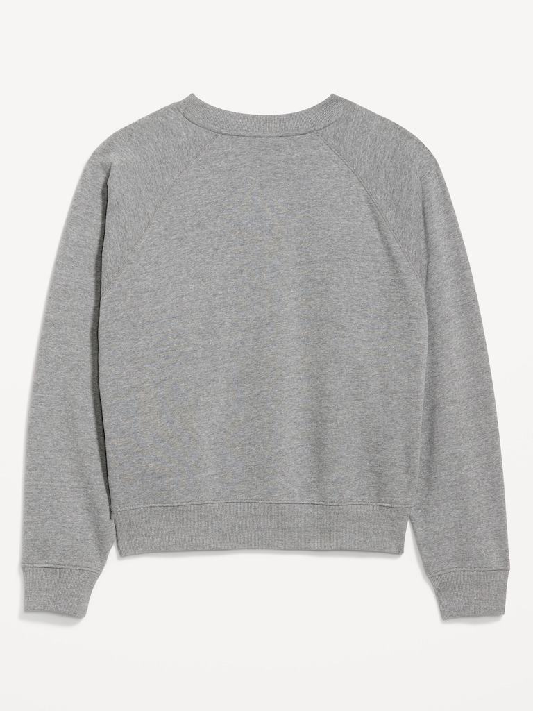 College Crew-Neck Sweatshirt for Women