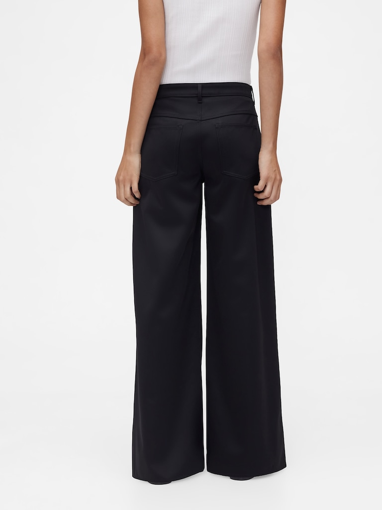 GapStudio Low Rise Satin Baggy Pants