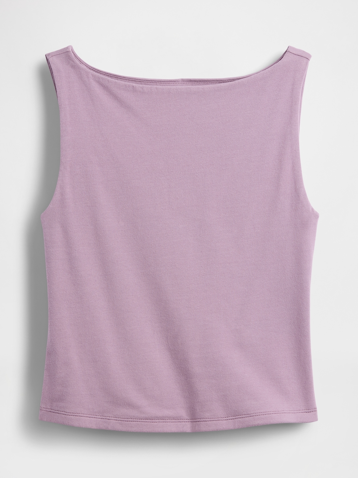 CloseKnit Jersey Boatneck Crop Tank Top