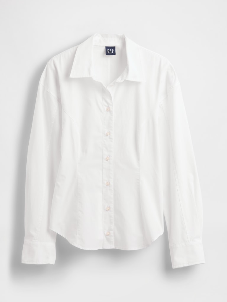 Organic Cotton Poplin Dolman Classic Shirt