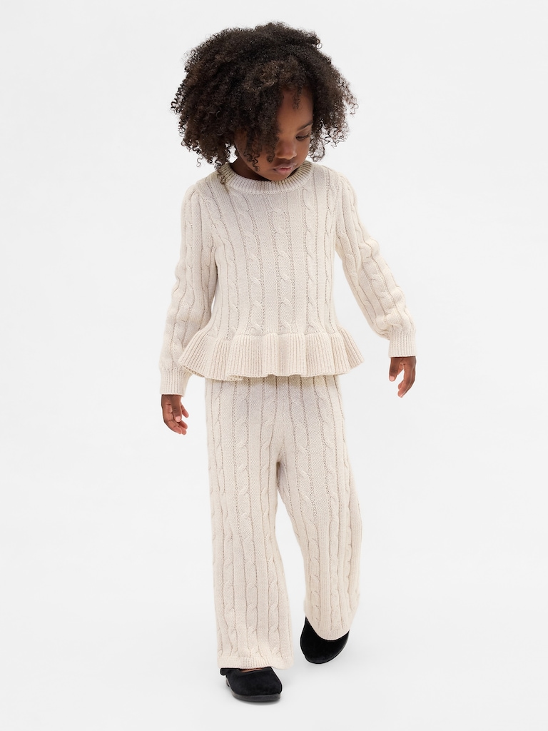 Baby & Toddler Cable-Knit Sweater Set