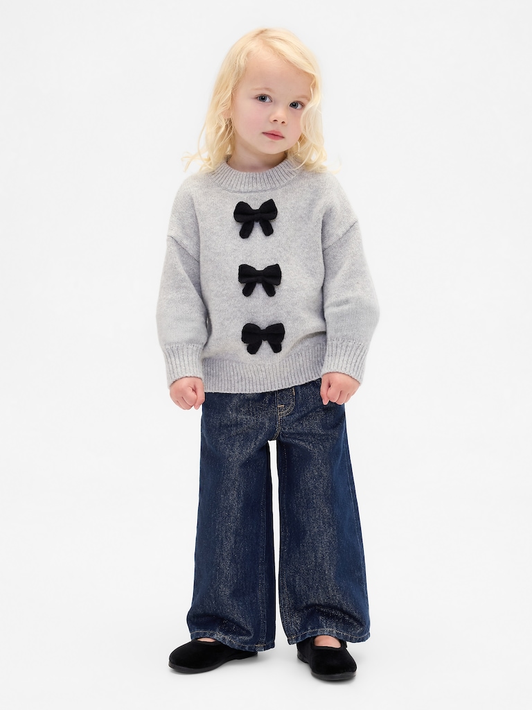 Baby & Toddler Metallic Pull-On Baggy Jeans