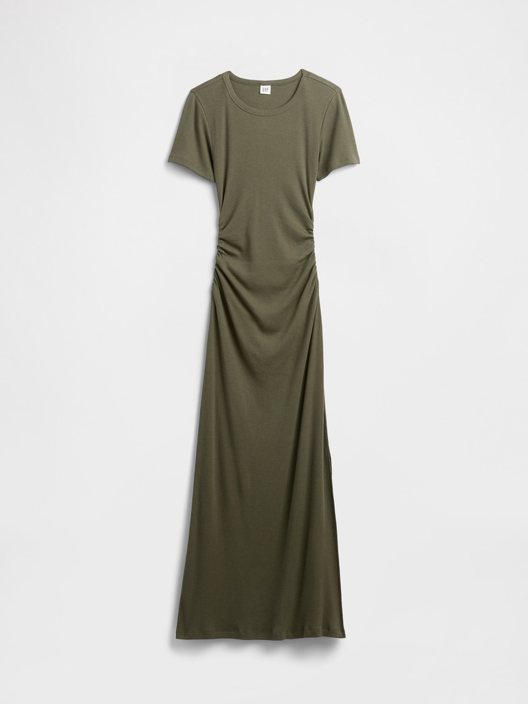 Ribbed T-Shirt Maxi Dress
