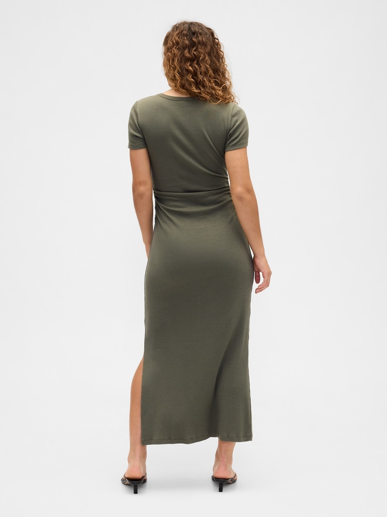 Ribbed T-Shirt Maxi Dress
