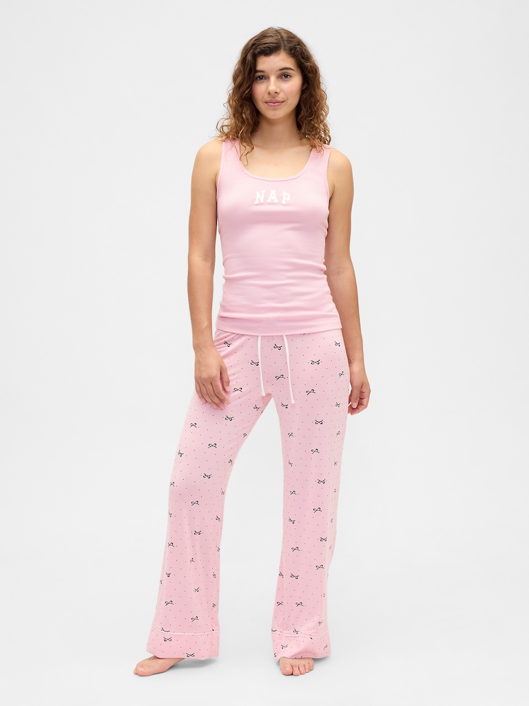 Ribbed Gap Nap Logo Tank Top
