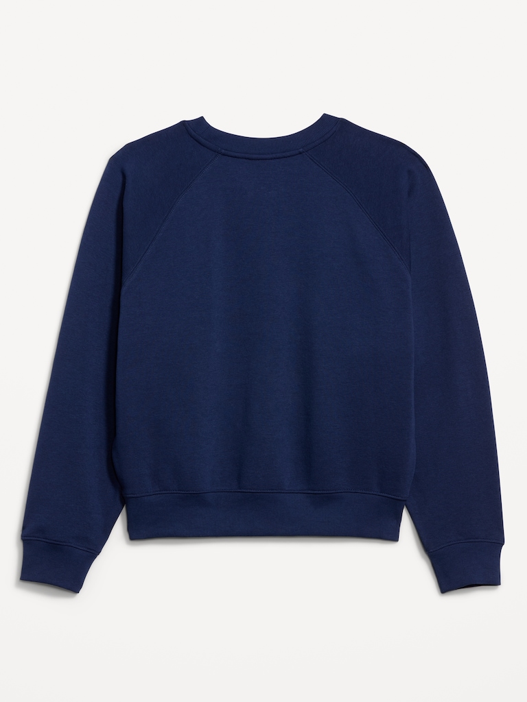College Crew-Neck Sweatshirt for Women