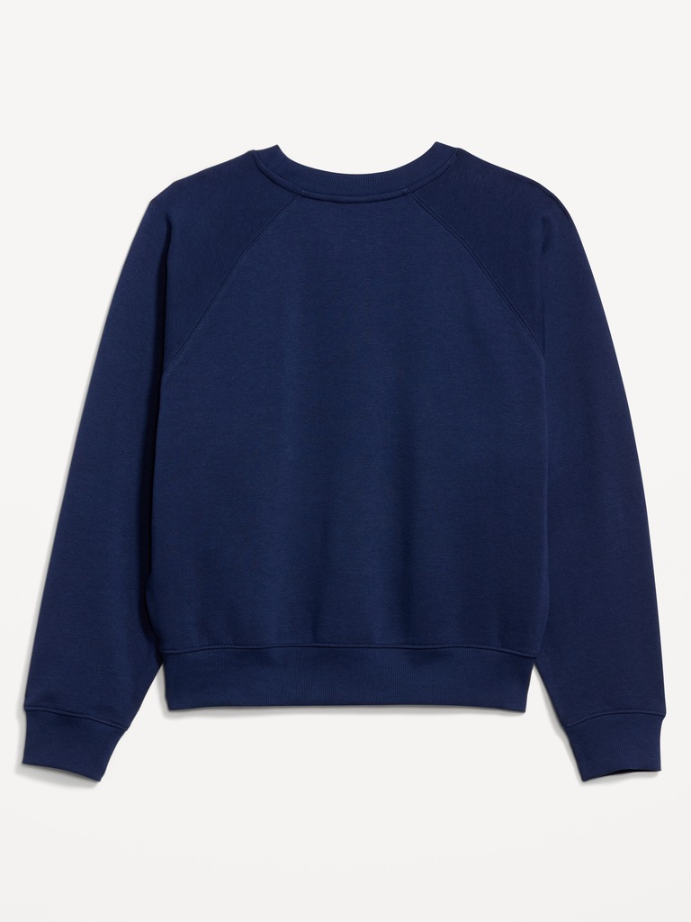 College Crew-Neck Sweatshirt for Women