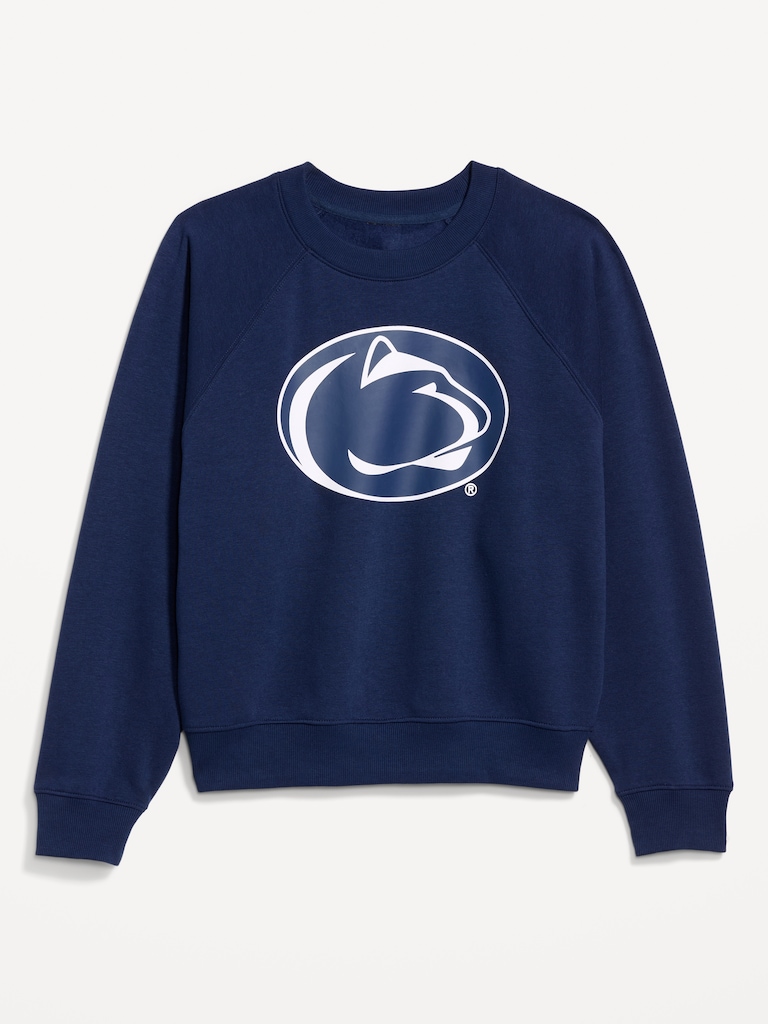 College Crew-Neck Sweatshirt for Women