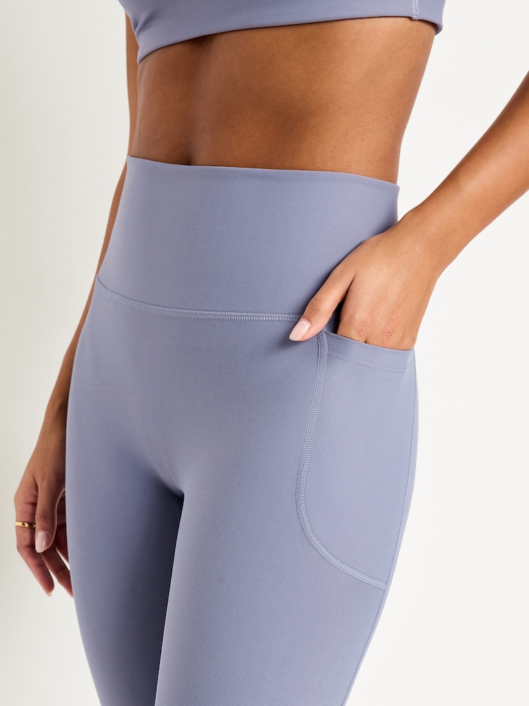 Extra-High Waisted PowerSoft Boundless 7/8 Pocket Leggings – No Front Seam