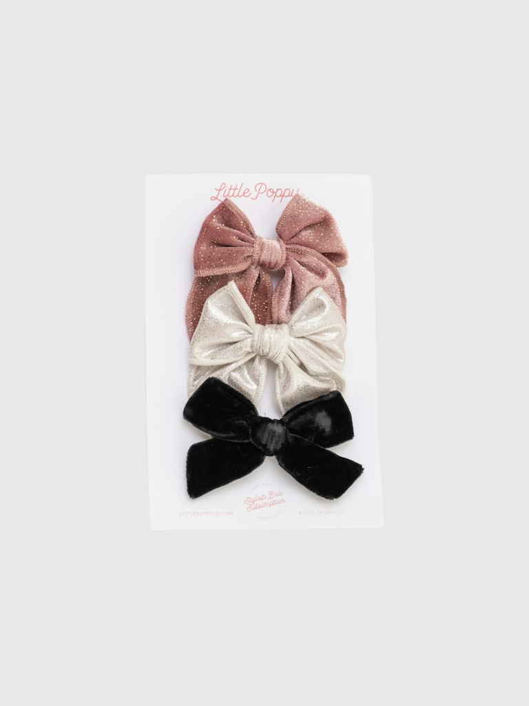 The Celeste Bow Clip Set