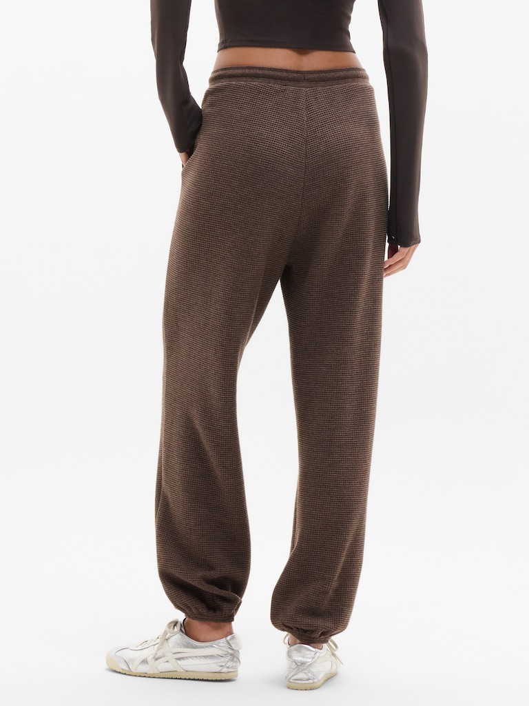 Tranquil Mid Rise Waffle Jogger