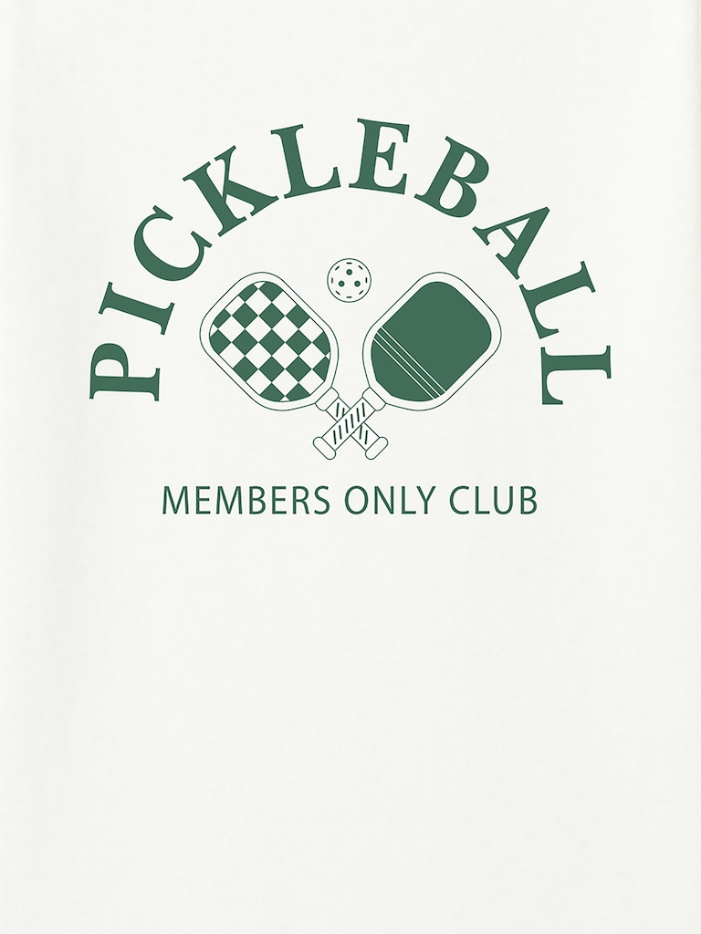 Pickleball Members Only Graphic T-Shirt