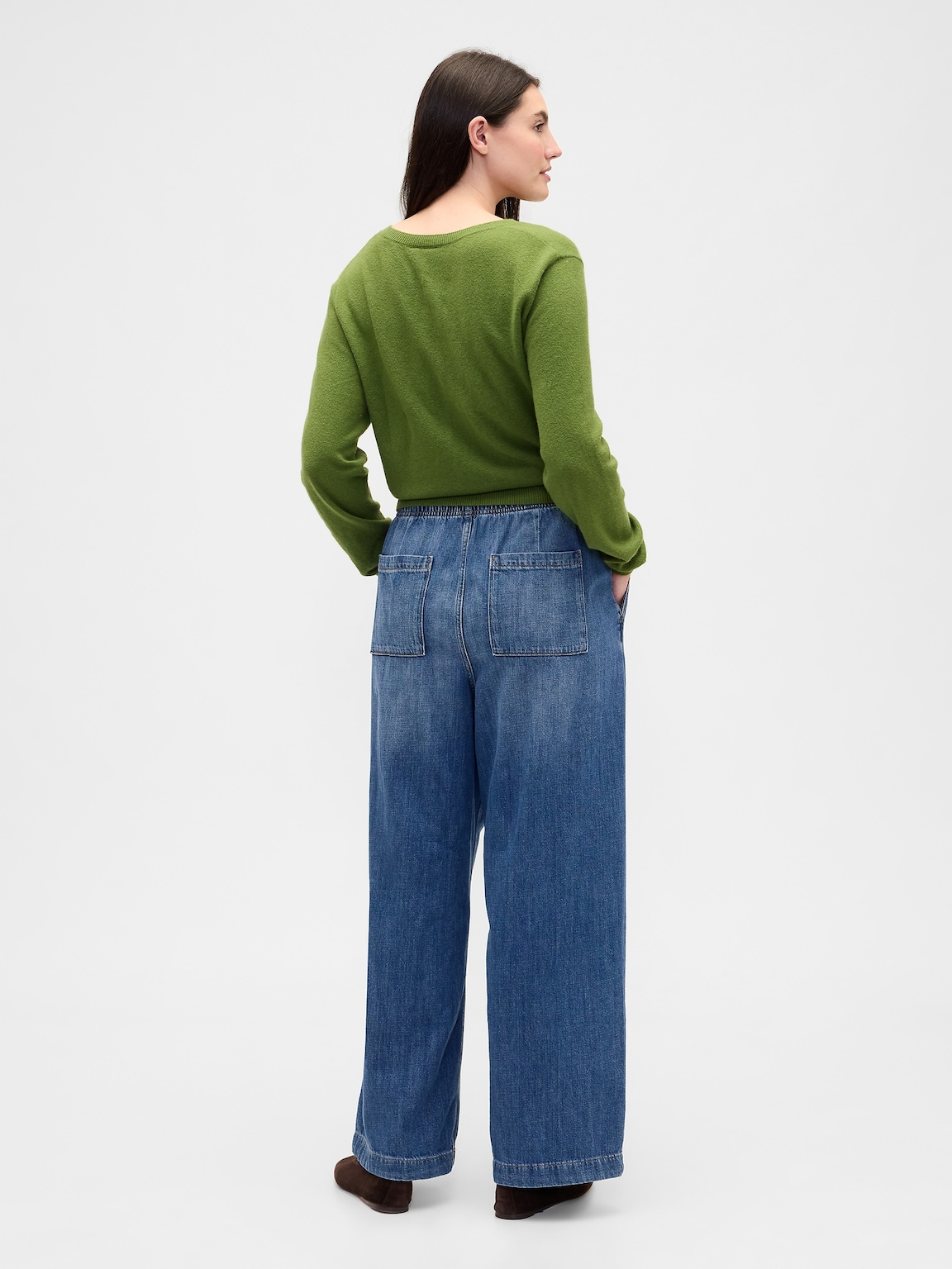 High Rise Easy Wide-Leg Jeans