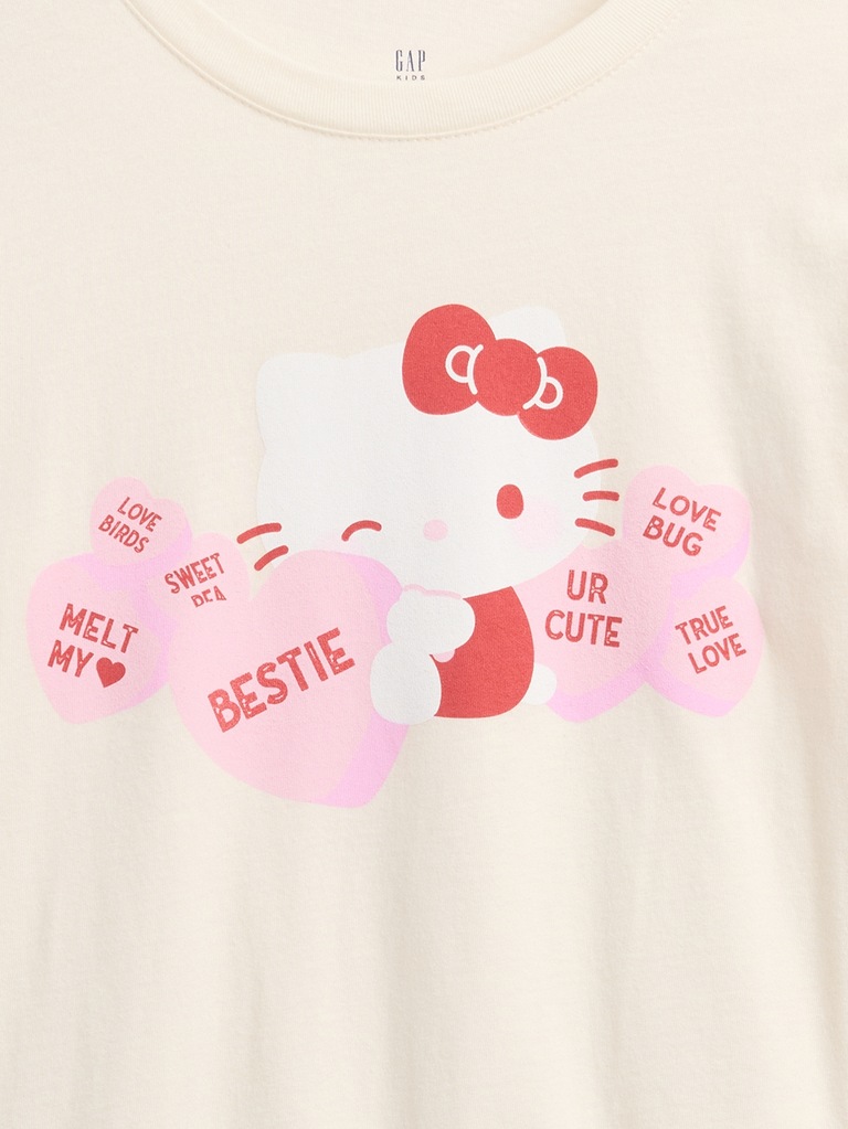 Kids Hello Kitty Oversized Graphic T-Shirt