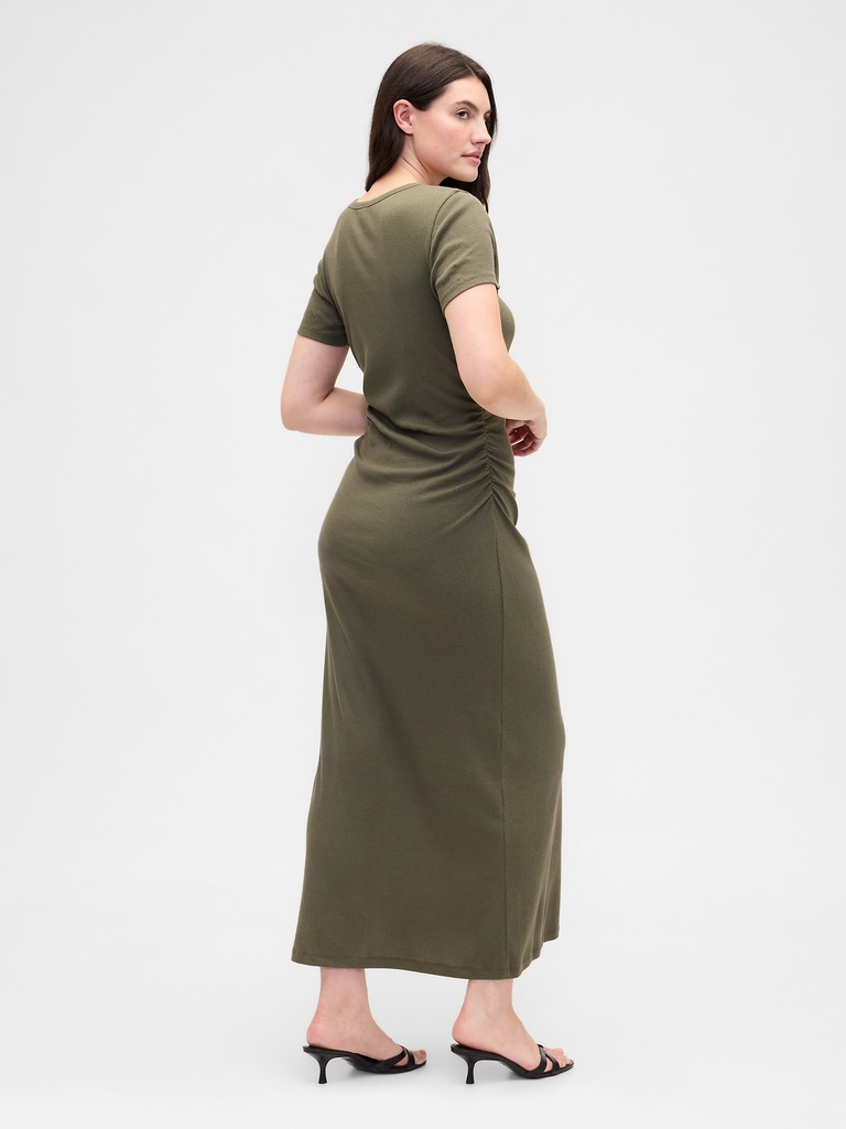 Ribbed T-Shirt Maxi Dress