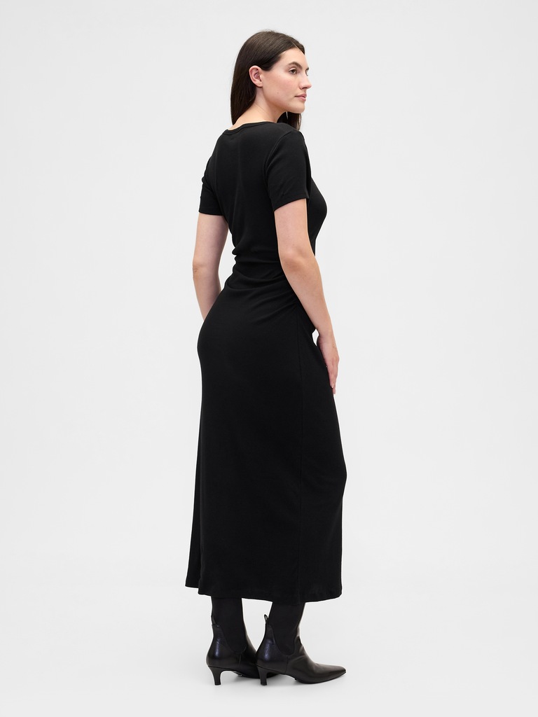 Ribbed T-Shirt Maxi Dress