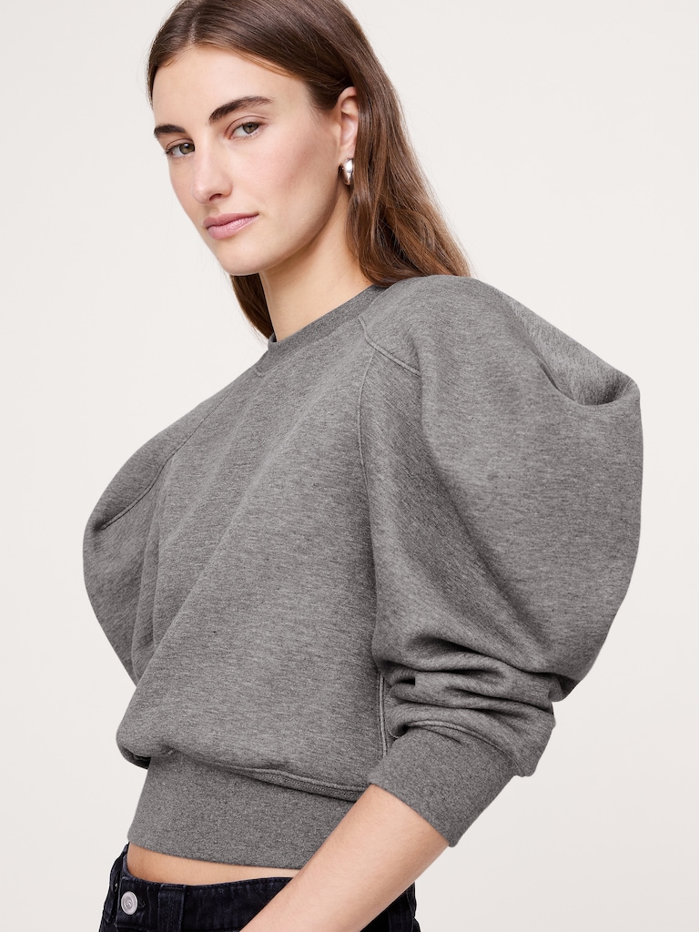 Puff-Sleeve Sweatshirt